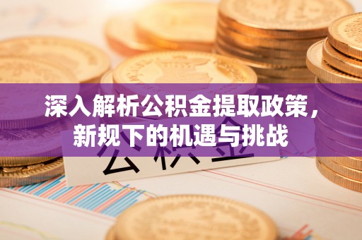 郯城深入解析公积金提取政策，新规下的机遇与挑战