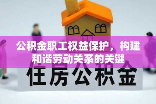 郯城公积金职工权益保护，构建和谐劳动关系的关键