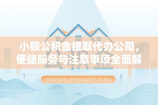 郯城小额公积金提取代办公司，便捷服务与注意事项全面解析